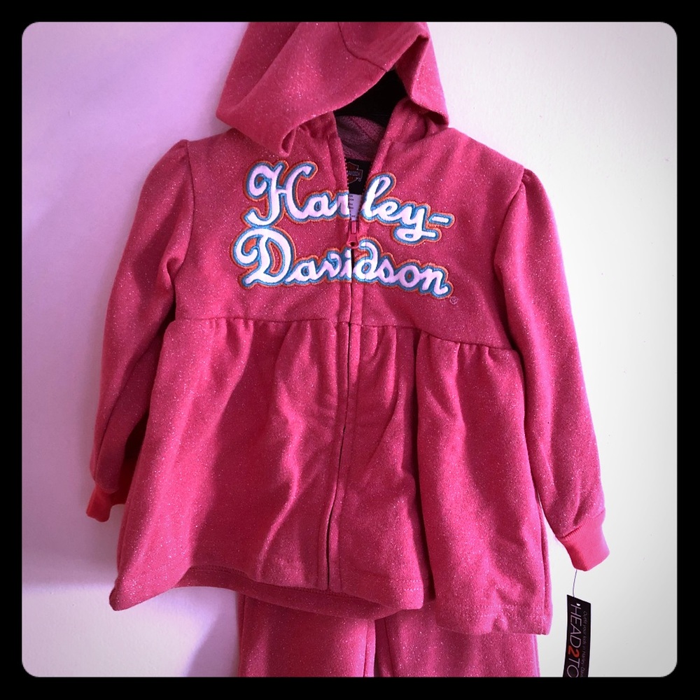 Harley Davidson baby girls 3pc set 18months